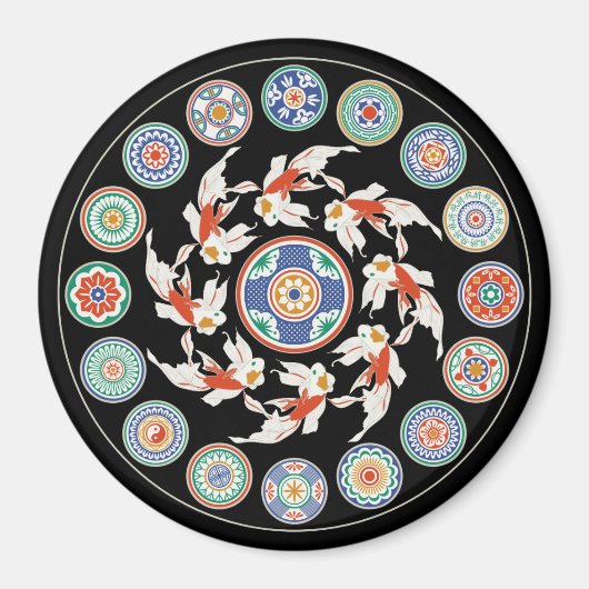 Aimant Mah Jongg Koi (Devant)