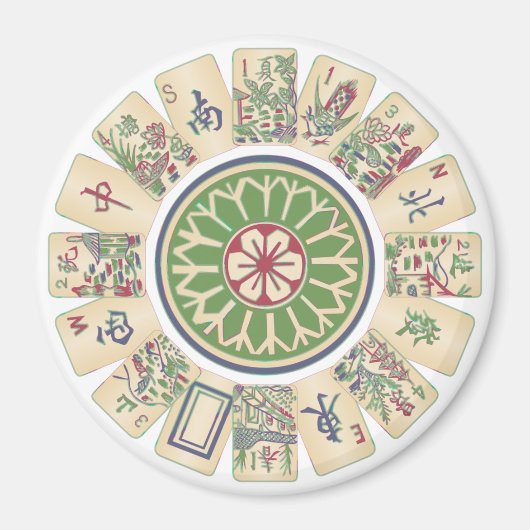 Aimant Mah Jongg Un point magnétique (Devant)