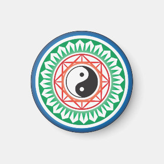 Aimant Mah Jongg Yin Yang Un point magnétique