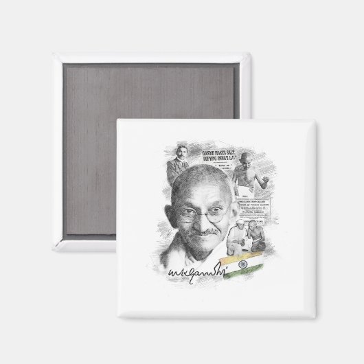 Aimant Mahatma Gandhi (Recto/Verso)