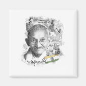 Aimant Mahatma Gandhi (Devant)