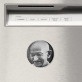 Aimant Mahatma Ghandi Portrait Photographie (In Situ (Lave-vaisselle))