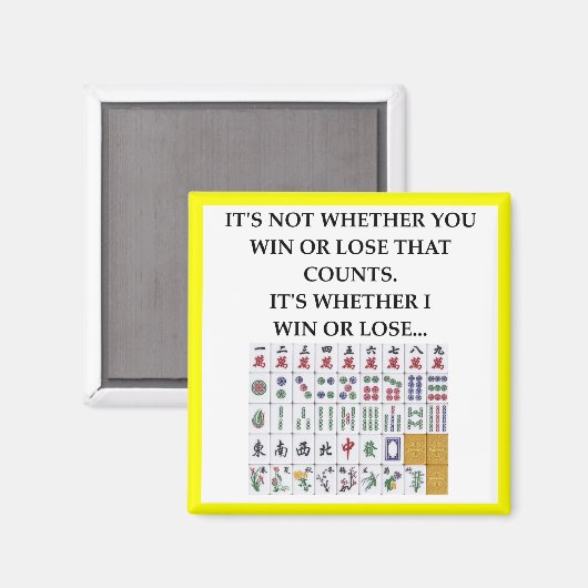 Aimant mahjong (Recto/Verso)
