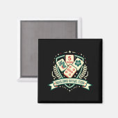 Aimant Mahjong Lover Chinese Game Night Funny Mahjong Soc (Recto/Verso)