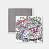 Aimant Mahjong Sayings Beverage Coaster (Recto/Verso)