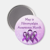 Aimant Mai est Fibromyalgie Mois de sensibilisation Magne (Recto/Verso)
