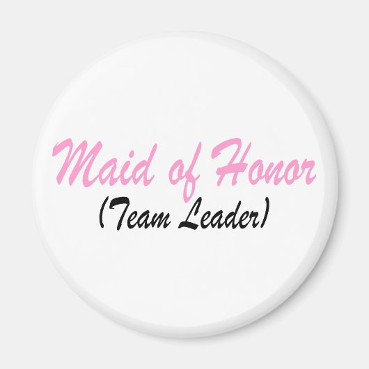 Aimant Maid Of Honor (Chef D'Équipe) (Devant)