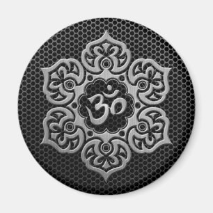 Aimant Maille en acier OM floral