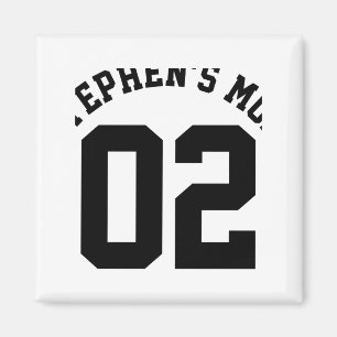 Aimant Maillot de baseball personnalisé pour enfants de m