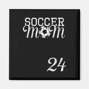 Aimant Maillot de Maman de Foot Numéro 24 Joueur Favori #