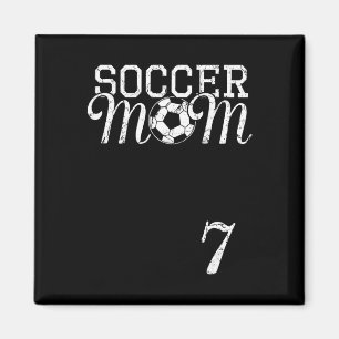Aimant Maillot de maman de foot Numéro 7 Joueur préféré #