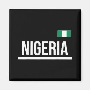 Aimant Maillot de sport du drapeau nigérian
