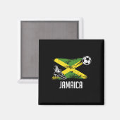 Aimant Maillot Jamaïque Drapeau Jamaïque Équipe De Footba (Recto/Verso)