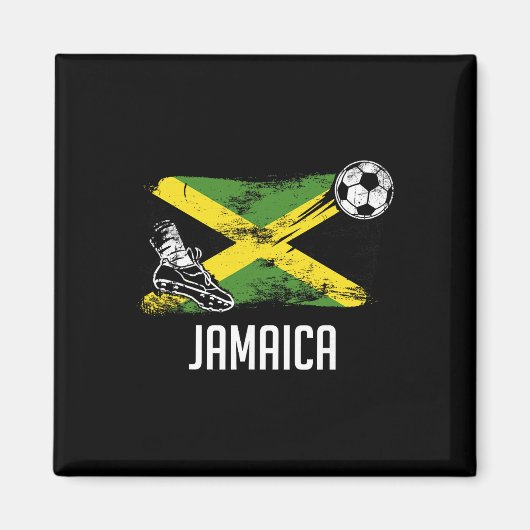 Aimant Maillot Jamaïque Drapeau Jamaïque Équipe De Footba (Devant)