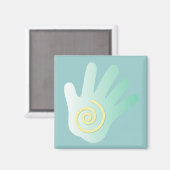 Aimant Main de guérison (Recto/Verso)