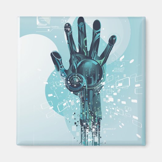 Aimant Main de robot (Devant)