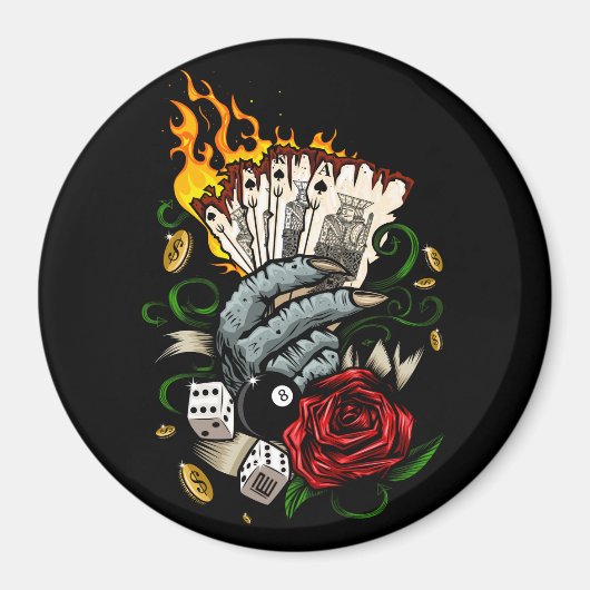 Aimant Main Des Cartes (Devant)