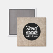 Aimant Main faite avec amour (Recto/Verso)