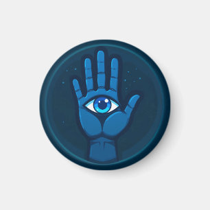 Aimant 👁️ Main Mystique Avec Œil Décoration Spirituelle