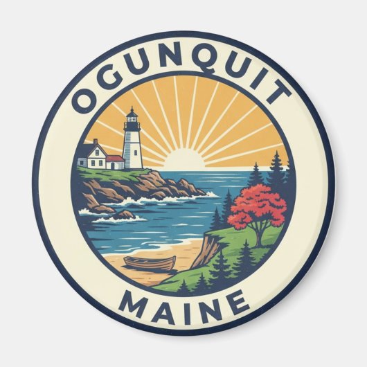 Aimant Maine Ogunquit Travel (Devant)