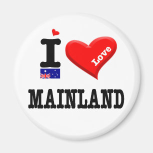 Aimant MAINLAND - I Love
