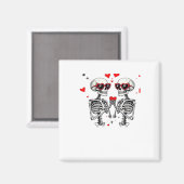 Aimant Mains Coeur Squelette Pour Trending (Recto/Verso)