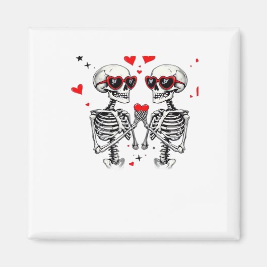 Aimant Mains Coeur Squelette Pour Trending (Devant)