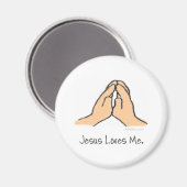 Aimant Mains dans la prière (Recto/Verso)