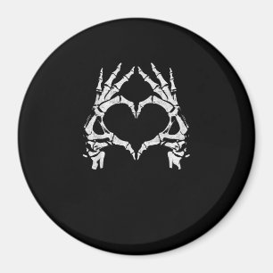 Aimant Mains de coeur de squelette - Halloween - Mains de