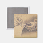 Aimant Mains de dessin, 1798 (Recto/Verso)