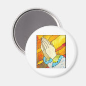 Aimant Mains de prière (Recto/Verso)