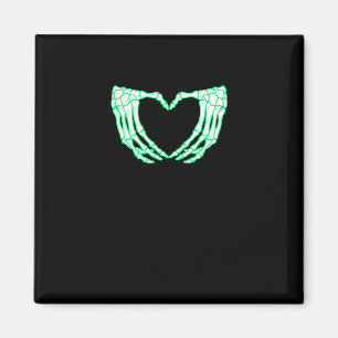 Aimant Mains de squelette, Coeur, Costume d'Halloween de