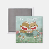 Aimant Mains de vacances Lil & Kona (Recto/Verso)