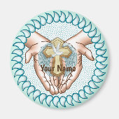 Aimant Mains du Saint-Esprit chrétien (Devant)