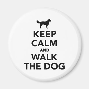 Aimant Maintenez chien calme et de promenade
