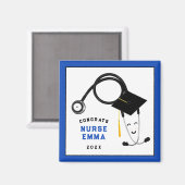 Aimant Maintien des diplômes d'infirmière personnalisée (Recto/Verso)