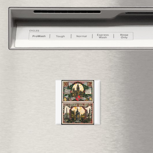 Aimant Mainz 50 Pfg 1921 (In Situ (Lave-vaisselle))