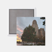 Aimant Mairie et coucher de soleil (Recto/Verso)