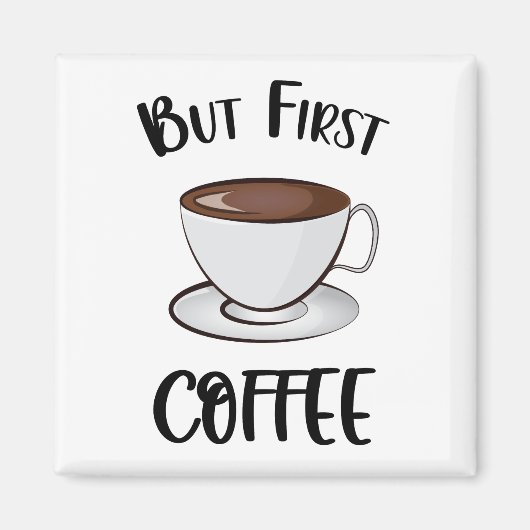 Aimant Mais Premier Café - Amateur De Café (Devant)
