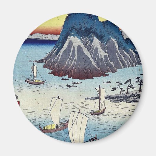 Aimant Maisaka par Ando, Hiroshige Ukiyoe (Devant)