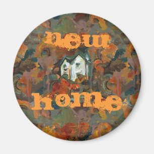 Aimant Maison Blanche et arbres d'automne