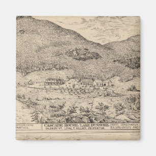 Aimant Maison Cascade dans le lac Dunmore