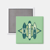 Aimant Maison de cire de surfeur (Recto/Verso)