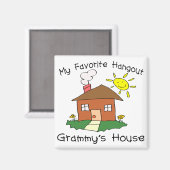 Aimant Maison de Grammy de Hangout favori (Recto/Verso)