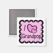 Aimant Maison de grand-pop-hangout préféré (Recto/Verso)