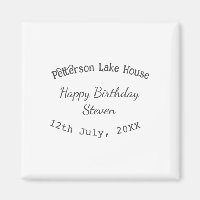 Maison de lac plage joyeux anniversaire ajouter no