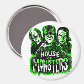 Aimant Maison de Monsters classique horreur (Recto/Verso)