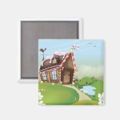 Aimant Maison de pain d'épices (Recto/Verso)