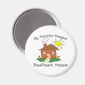 Aimant Maison de PawPawHangout favori (Recto/Verso)