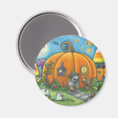 AIMANT MAISON DE SOURIS, TRICK OU TRAÎTRES HALLOWEEN MAGN (Recto/Verso)